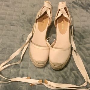 Canvas espadrille wedges